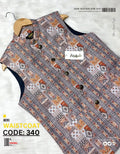 Ashe & Wood Carving Waistcoat কোড-340
