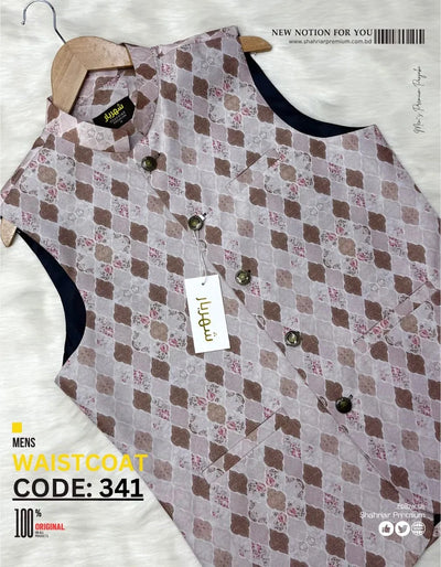 Arabic script Waistcoat কোড - 341 - Shahriar Premium
