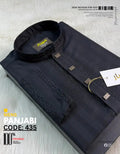 Imperial Premium Black Panjabi কোড - 435 - Shahriar Premium