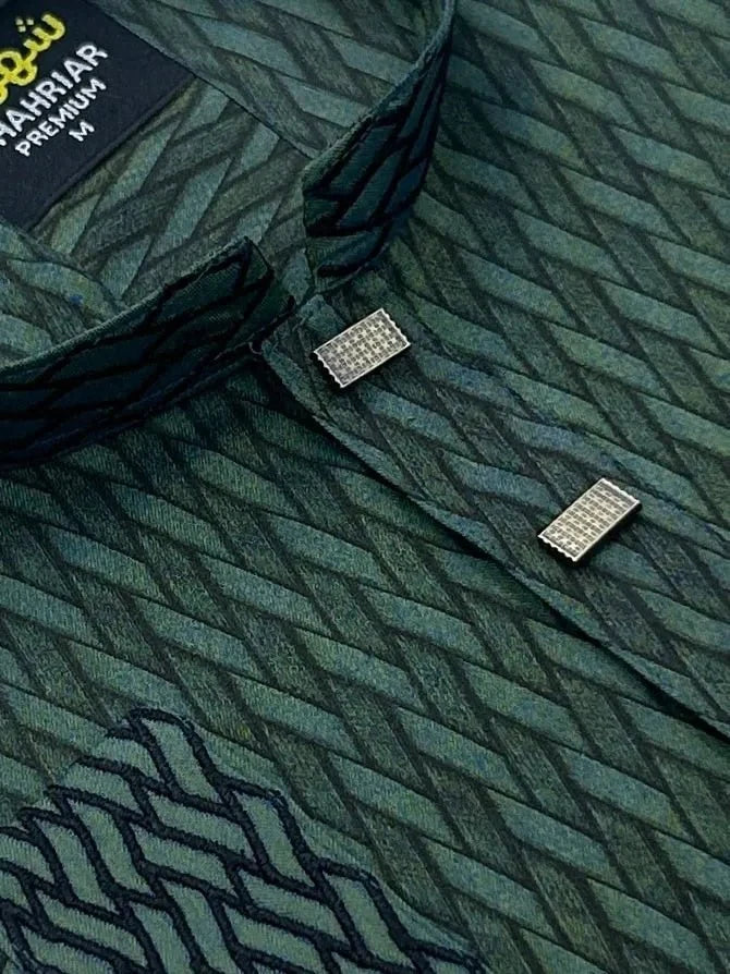 Mat Embroidary Green কোড - 163 - Shahriar Premium